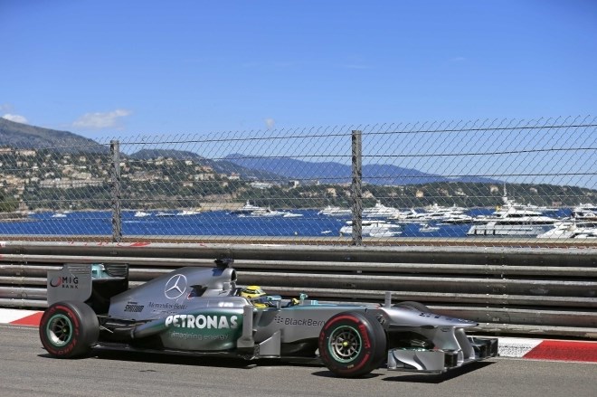 Nico Rosberg je je bil najhitrejši na VN Monaka. (Foto: Reuters) 