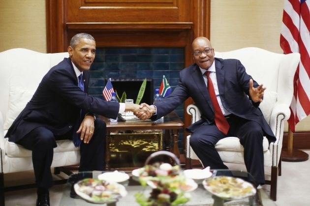 Ameriški predsednik Obama  in njegov južnoafriški kolega Zuma (Foto: Reuters) 