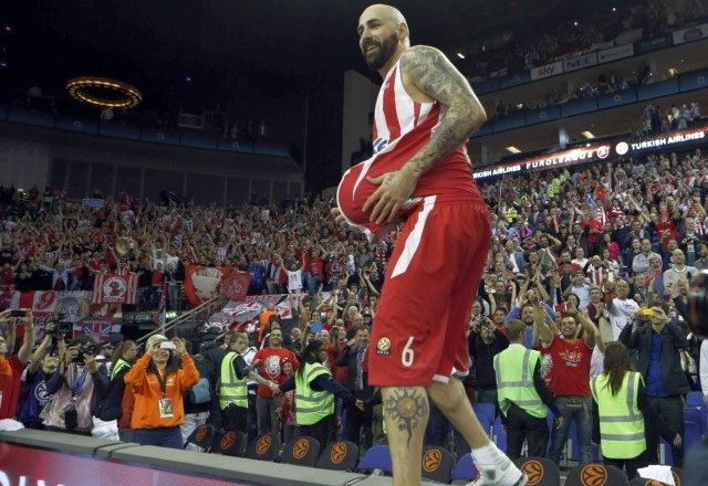 Pero Antić je zadnji dve sezoni igral za Olympiacos, s katerim je bil obakrat prvak evrolige. (Foto: Reuters) 