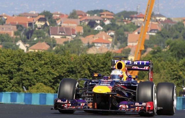 Sebastian Vettel je bil na obeh treningih na Madžarskem najhitrejši. (Foto: Reuters) 