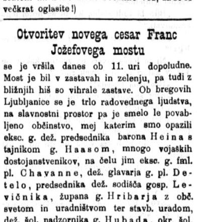Zapis v Slovencu, 4. oktobra 1901 