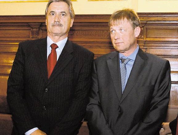 Zlatko Sraka (levo), lastnik Energoplana, in  Uroš Ogrin, lastnik   Gradisa Skupine G 