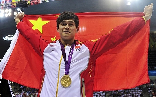 Sun Yang je v Londonu osvojil dve zlati medalji. (Foto: Reuters) 