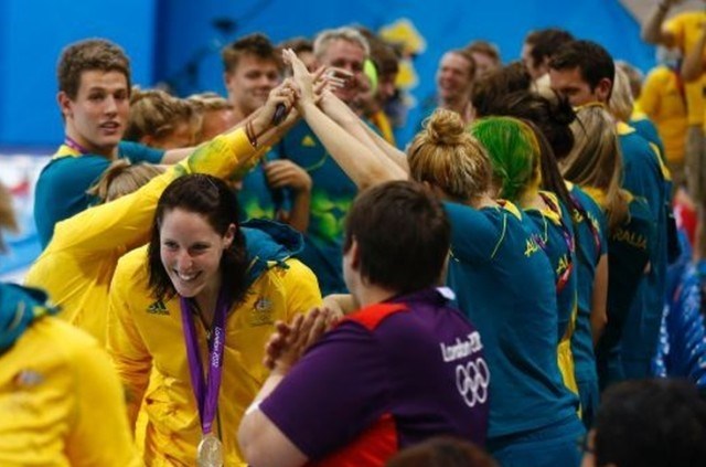Avstalski športniki si na olimpijskih igrah pogosto dajo duška. (Foto: Reuters) 