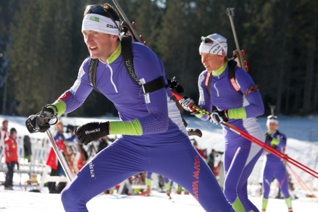 Slovenski biatlonci so sezono začeli z devetim mestom na tekmi mešanih štafet. (Foto: Metod Močnik) 
