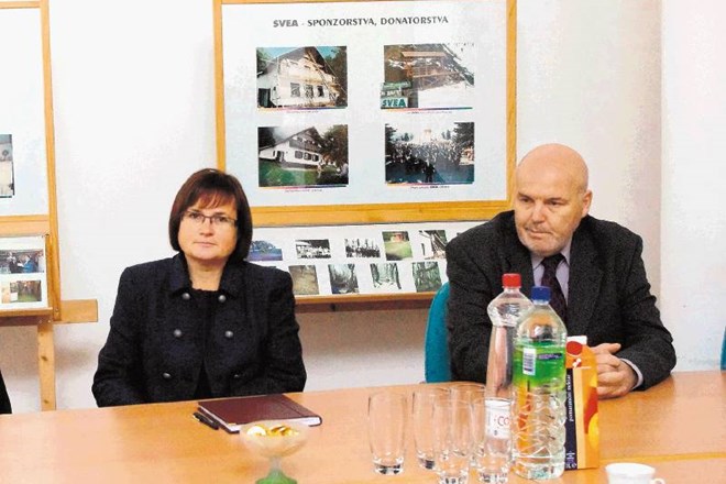 Sonja Klopčič, predsednica uprave družbe Svea, in   predsednik  nadzornega sveta Tomislav Garantini, posredno največji...