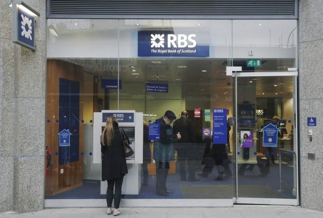 Med bankami, ki so prejele denarno kazen, je tudi RBS - Royal Bank of Scotland. 