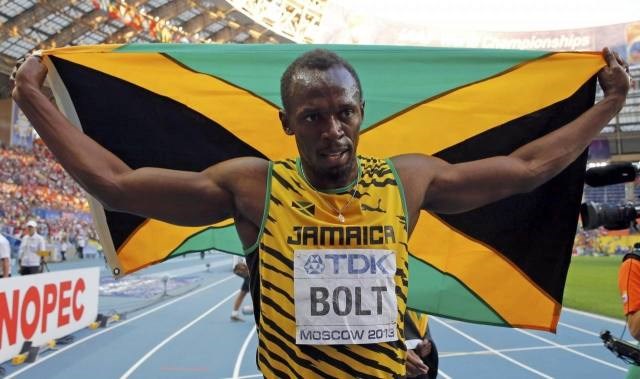 Usain Bolt je na svetovnem prvenstvu v Moskvi osvojil tri nove zlate medalje. (Foto: Reuters) 