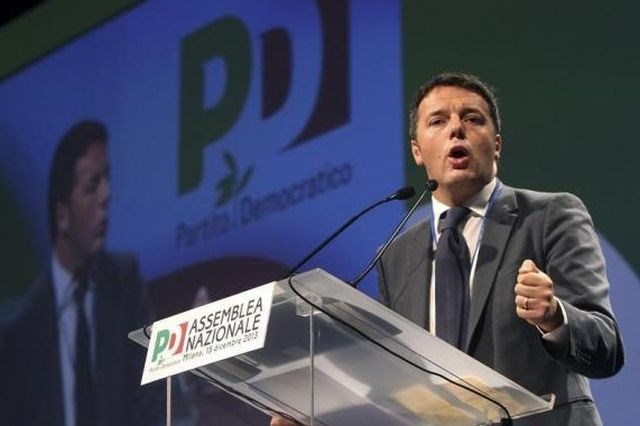 Vodja vladajoče italijanske levosredinske Demokratske stranke (PD) Matteo Renzi. 