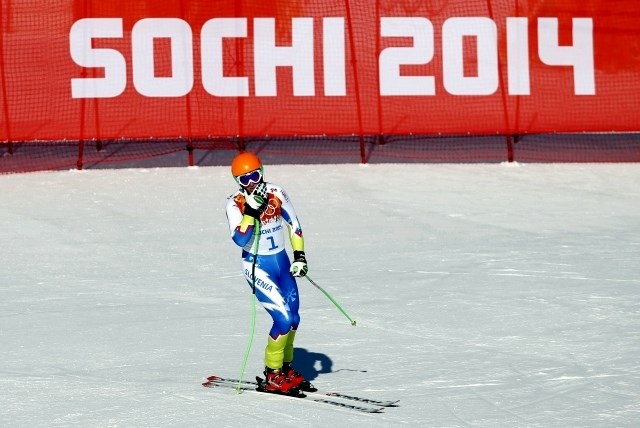 Rok Perko na prvih treningih na olimpijski progi ni bil pri vrhu. (Foto: Reuters) 