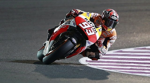 Marc Marquez je bil najhitrejši v kvalifikacijah pred dirko v Katarju. (Foto: Reuters) 