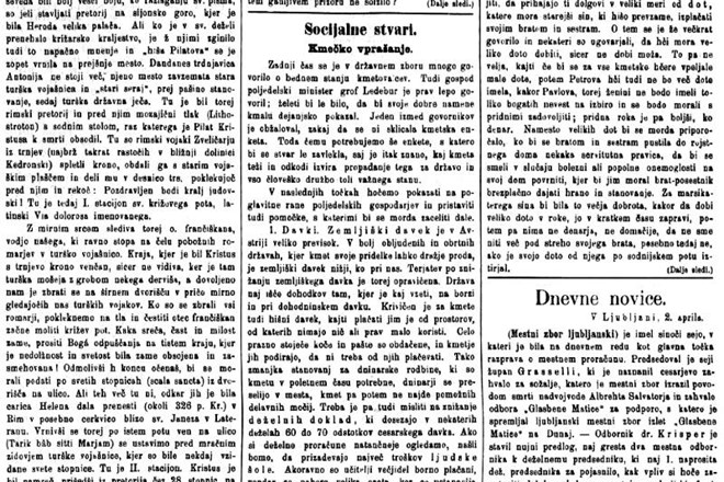 Slovenec, 2. aprila 1896 