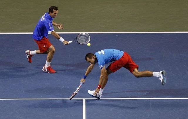 Češka se je že prebila v polfinale svetovne skupine teniškega Davisovega pokala. 