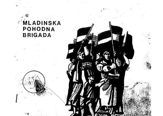 AVNOJ, bilten mladinske pohodne brigade, 1977. Mladi so  s pohodom po poteh Avnoja (Antifašistični svet narodne osvoboditve...
