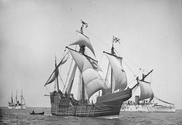 Replika Kolumbove ladje. 