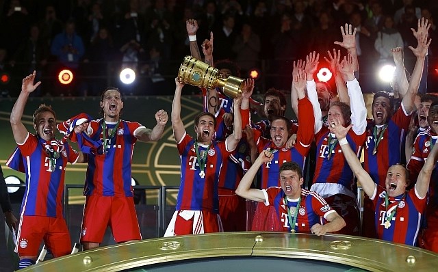 Bayern je z zmago v finalu pokala prišel do druge letošnje lovorike. (Foto: Reuters) 
