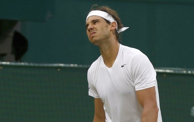 Rafa Nadal se je poslovil v osmini finala. (Foto: Reuters) 