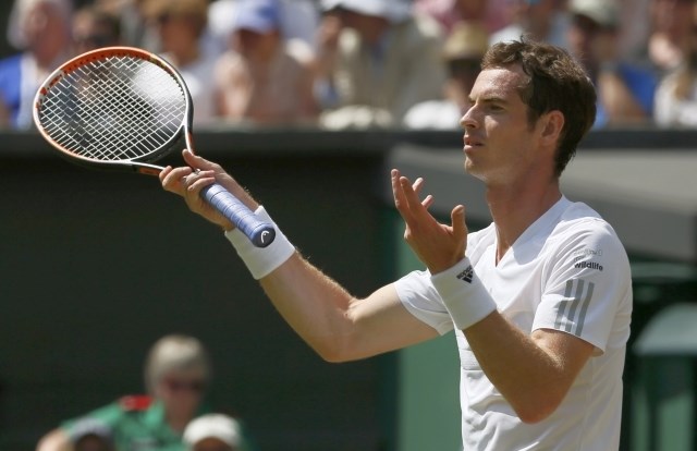 Andy Murray je bil v četrtfinalu nemočen proti Grigorju Dimitrovu. (Foto: Reuters) 