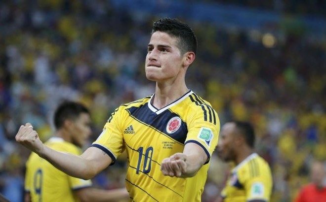 James Rodriguez je bil najboljši strelec mundiala v Braziliji, dosegel pa je tudi najlepši gol prvenstva. (Foto: Reuters) 