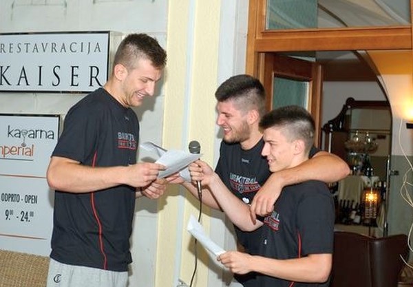 Alen Omić, Tomaž Bolčina in Matic Rebec (foto: KZS / Foto Zorin) 