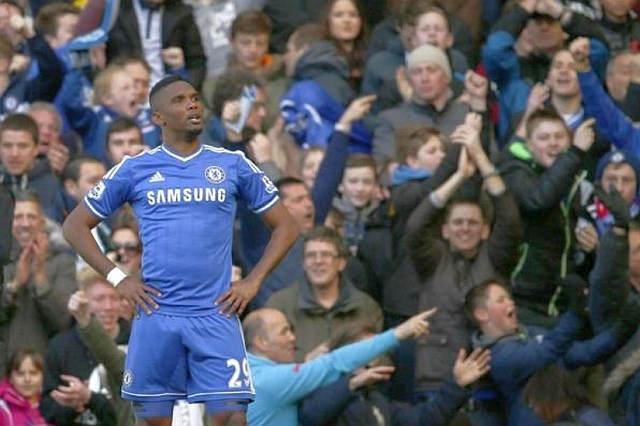 Samuel Eto'o je v lanski sezoni igral za Chelsea, odslej pa bo član Evertona. (Foto: Reuters) 
