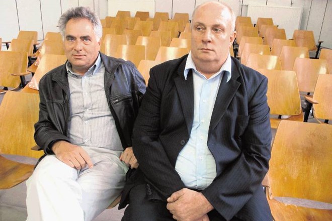 Obtožena Vinko Drča (na levi) in Marko Balant 