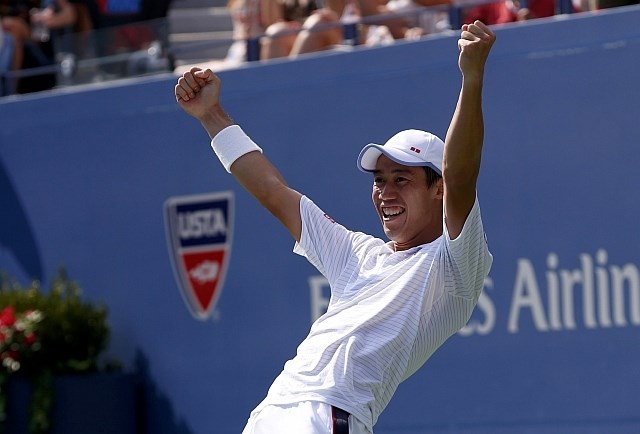 Kei Nišikori je prvi finalist OP ZDA. (Foto: Reuters) 