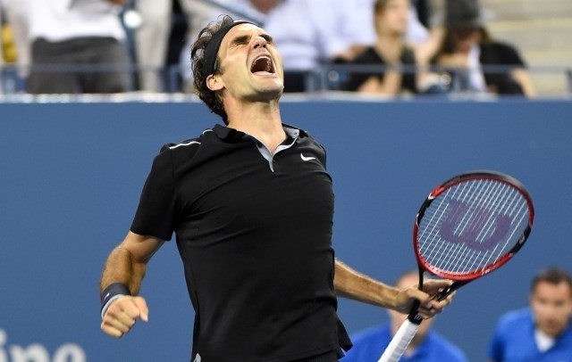 Roger Federer je danes potrdil uspeh svoje ekipe. (Foto: Reuters) 