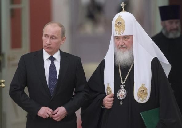 Vladimir Putin in patriarh Kirill. 