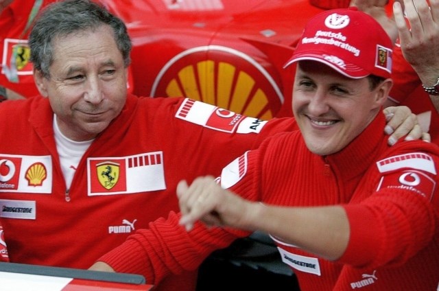 Jean Todt in Michael Schumacher sta dolga leta sodelovala pri Ferrariju, med njima pa se je razvil tudi prijateljski odnos....