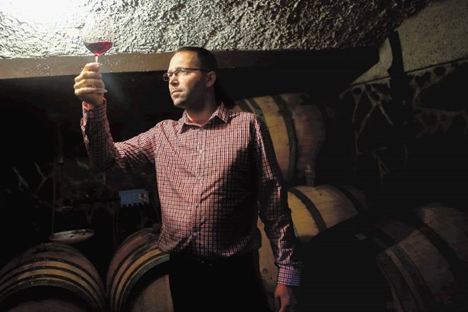 Jurij Brumec želi s svojimi rdečimi vini z visoko stopnjo alkohola tekmovati s francosko konkurenco. Bojan Velikonja  