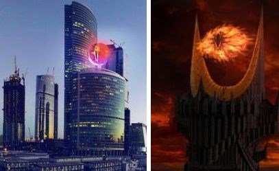 Nad Moskvo naj bi zažarelo “Sauronovo” oko