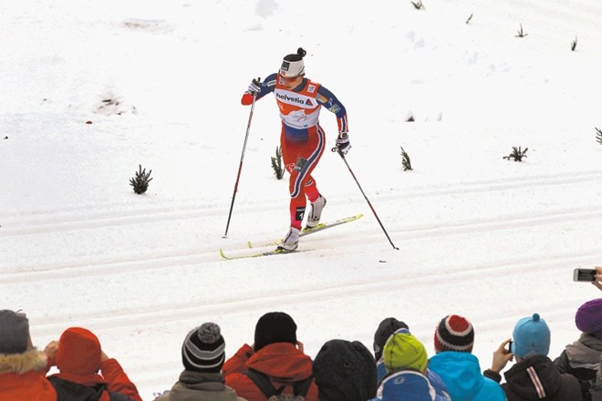 Norveška smučarska tekačica Marit Bjoergen je bila znova nepremagljiva. AP 
