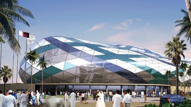 Duhail Arena sprejme 15.500 obiskovalcev. (Foto: qatarhandball2015.com) 