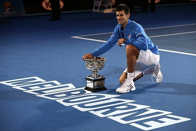 Novak Đoković je v Melbournu petič zaigral v velikem finalu in še petič je zmagal. (Foto: AP) 
