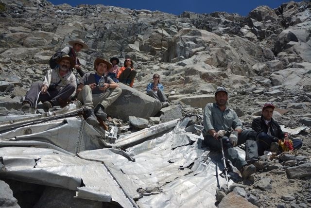 Čilski plezalci so v Andih našli ostanke pogrešanega čilskega letala DC-3, ki je izginilo pred več kot petdeset leti. (Foto:...