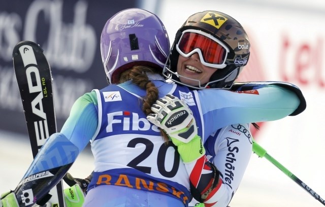Med avstrijsko in slovensko šampionko vlada veliko medsebojno spoštovanje. (Foto: Reuters) 