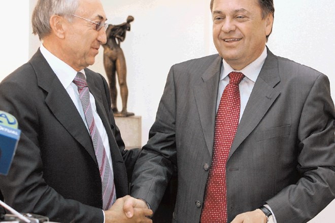 Miroslav Mišković in župan Janković sta si 2008 segla v roke, ko je Delta z Grepom podpisala pogodbo o nakupu trgovskega...