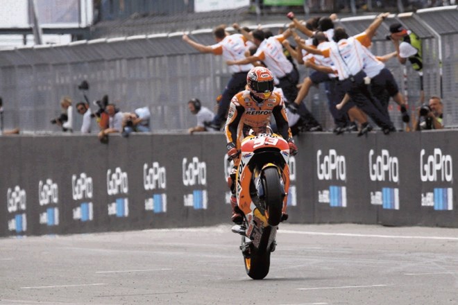 Svetovni prvak v razredu motoGP Marc Marquez se je v Nemčiji veselil druge letošnje zmage. 