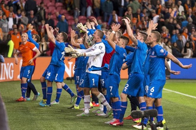 Reprezentanca Islandije je znova presenetila Nizozemce. (Foto: Reuters) 