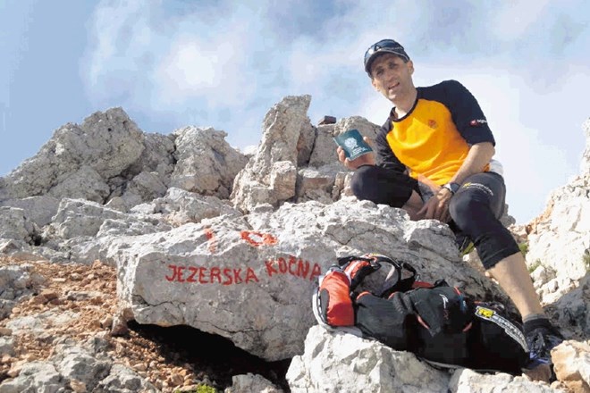 Gorski tekač Marjan Zupančič se ponaša z novim rekordnim časom po Slovenski planinski poti. 