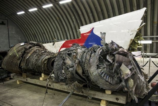 Ostanki razbitine letala MH17    