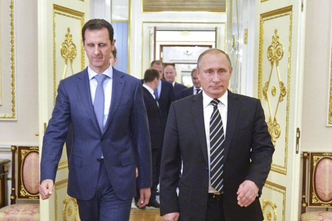 Bašar al Asad in Vladimir Putin  