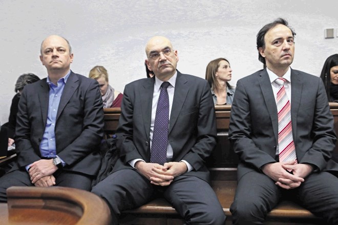 Nekdanji vrh NLB   – (od leve) Miran Vičič, Draško Veselinovič in Matej Narat – naj bi zlorabil položaj pri odobritvi posojil...