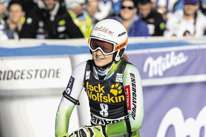 Na zadnjem veleslalomu sezone je bila Ana Drev v Mariboru druga.