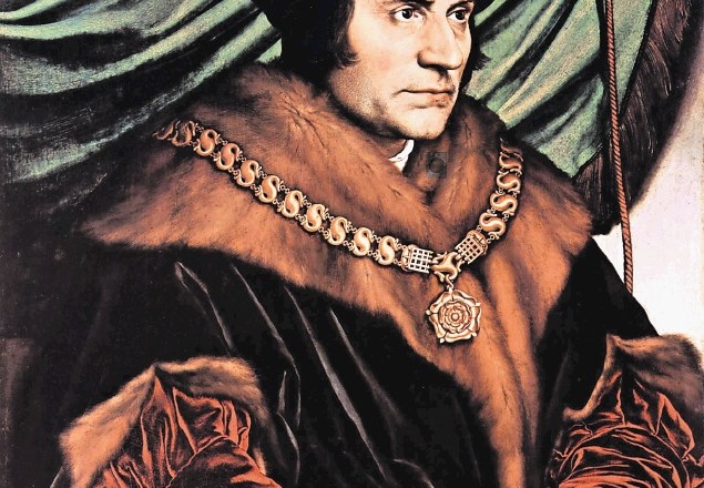 Portret angleškega filozofa, humanista in politika Thomasa Mora (1478–1535), ki ga je leta 1527 naslikal slikar Hans Holbein...