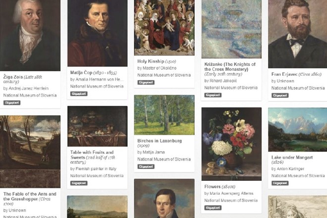 V Googlovi digitalni galeriji 19 slovenskih slik v visoki ločljivosti 