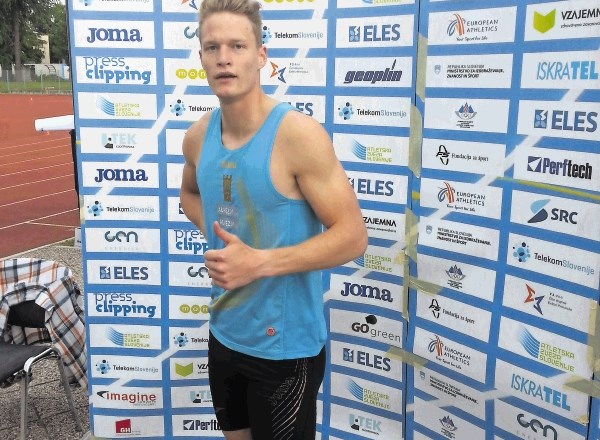 Luka Janežič je bil v Novi Gorici prepričljivo najhitrejši v sprintu na 200 m in teku na 400 m.