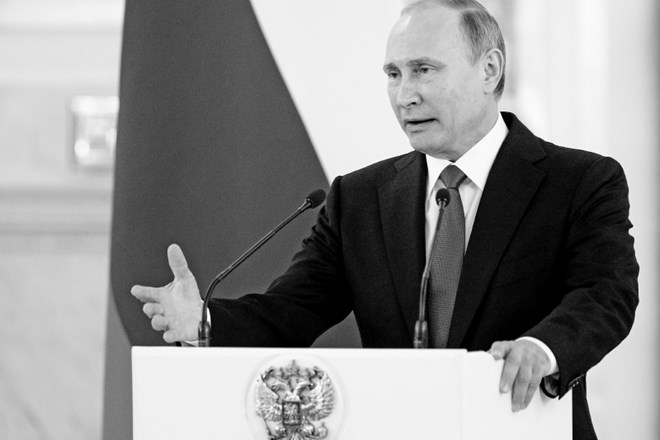 Portret Vladimirja Vladimiroviča Putina, karizmatičnega ruskega predsednika
