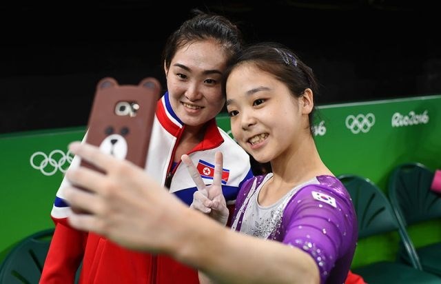 Olimpijski selfi dveh Korej